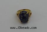 NGR2032 10*15mm faceted oval lapis lazuli gemstone rings