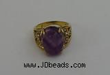 NGR2042 10*15mm faceted oval amethyst gemstone rings wholesale