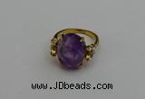 NGR2062 10*15mm faceted oval amethyst gemstone rings wholesale