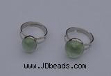 NGR208 10*14mm – 12*16mm freeform prehnite rings wholesale