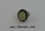 NGR2105 10*15mm faceted oval lemon quartz gemstone rings wholesale