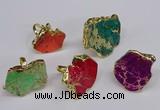 NGR269 22*30mm - 30*40mm freeform sea sediment jasper rings