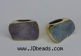 NGR302 25*40mm - 30*35mm freeform druzy agate gemstone rings