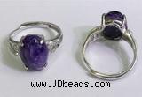 NGR3027 925 sterling silver with 10*14mm oval charoite rings