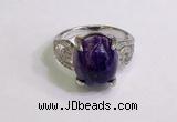 NGR3040 925 sterling silver with 12*14mm oval charoite rings