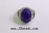 NGR3044 925 sterling silver with 12*16mm oval charoite rings