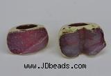 NGR305 25*40mm - 30*35mm freeform druzy agate gemstone rings