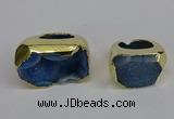 NGR306 25*40mm - 30*35mm freeform druzy agate gemstone rings