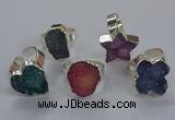 NGR335 10*14mm - 18*20mm freeform druzy agate gemstone rings