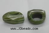 NGR34 16*35*40mm faceted freeform agate gemstone rings