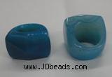 NGR43 20*30*35mm faceted freeform agate gemstone rings