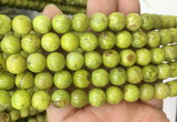 OPBS07 15 inches 10mm round green opal beads wholesale