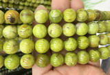 OPBS08 15 inches 12mm round green opal beads wholesale