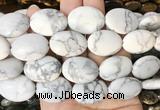 OVBS03 15 inches 18*25mm oval white howlite gemstone beads wholesale