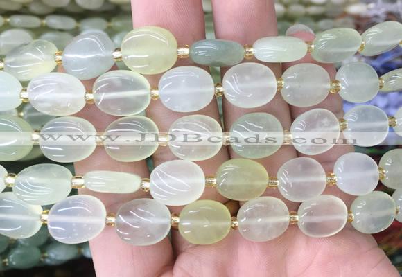 OVBS09 15 inches 8*12mm oval new jade gemstone beads wholesale