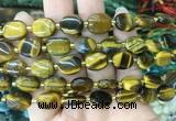 OVBS12 15 inches 8*12mm oval yellow tiger eye gemstone beads wholesale