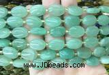 OVBS16 15 inches 10*14mm oval green aventurine gemstone beads wholesale