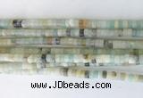 RBBS02 15 inches 2*4mm heishi colorful amazonite gemstone beads