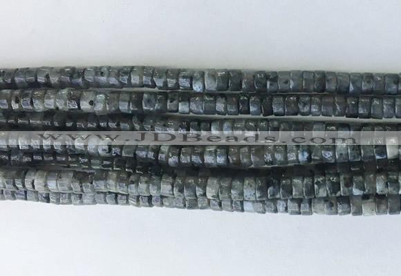 RBBS03 15 inches 2*4mm heishi black labradorite gemstone beads