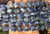 RGBS06 15 inches 16mm star blue spot jasper gemstone beads