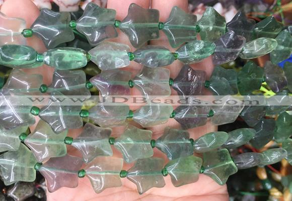 RGBS15 15 inches 16mm star fluorite gemstone beads wholesale