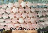 RGBS20 15 inches 16mm star rose quartz gemstone beads wholesale