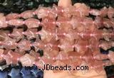 RGBS22 15 inches 16mm star strawberry quartz gemstone beads