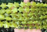 RGBS26 15 inches 16mm star lemon jade gemstone beads wholesale