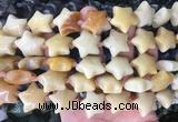 RGBS40 15 inches 20mm star yellow aventurine gemstone beads