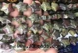 RGBS43 15 inches 20mm star dragon blood jasper gemstone beads