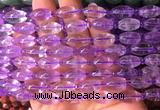 RIBS01 15 inches 8*13mm rice amethyst gemstone beads wholesale