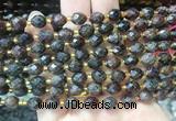 RIBS32 15 inches 6*8mm faceted rice red garnet gemstone beads