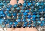 RIBS36 15 inches 6*8mm faceted rice apatite gemstone beads