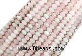 RQBS01 15 inches 4*6mm faceted rondelle rose quartz beads