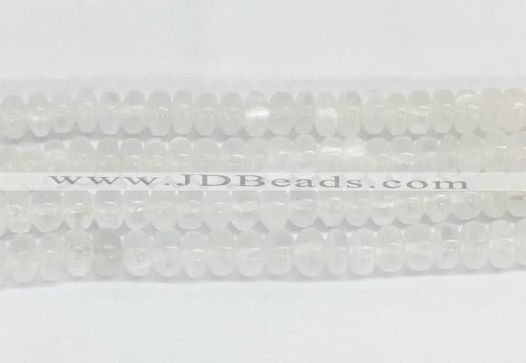 SEBS09 15 inches 5*8mm round selenite gemstone beads wholesale