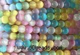 SEBS50 15 inches 6mm round selenite beads wholesale