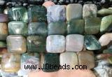 SRBS04 15 inches 20mm square indian agate gemstone beads wholesale