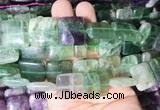 SRBS09 15 inches 20mm square fluorite gemstone beads wholesale