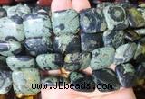 SRBS15 15 inches 20mm square kambaba jasper gemstone beads wholesale