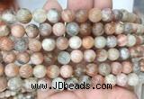 SSBS02 15 inches 8mm round sunstone beads wholesale