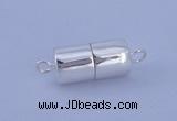 SSC109 5pcs 6.5*13mm tube 925 sterling silver magnetic clasps