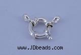 SSC204 5pcs 15mm 925 sterling silver spring rings clasps