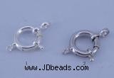 SSC206 5pcs 12mm 925 sterling silver spring rings clasps