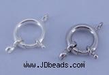 SSC208 5pcs 13.5mm 925 sterling silver spring rings clasps