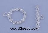 SSC22 5pcs 11mm donut 925 sterling silver toggle clasps