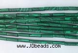 TBBS10 15 inches 4*13mm tube synthetic malachite gemstone beads