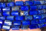 TBBS102 15 inches 10*14mm faceted tube lapis lazuli gemstone beads