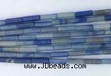 TBBS12 15 inches 4*13mm tube blue aventurine jade gemstone beads