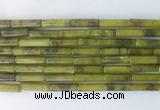 TBBS18 15 inches 4*13mm tube Taiwan jade gemstone beads