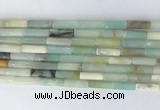 TBBS29 15 inches 4*13mm tube colorful amazonite gemstone beads